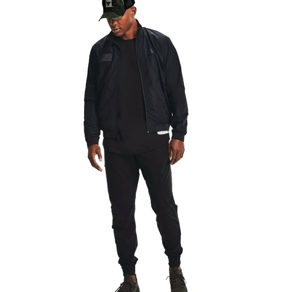 Under Armour Project Rock x Freedom Veteran's Day Men's S-XXL Bomber Jacket - Picture 8 of 16